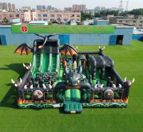 T6-7079 Надувной аттракцион в стиле «Как приручить дракона»