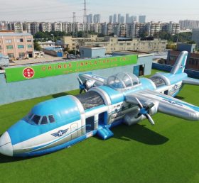 T7-4500 Полоса препятствий с надувной тематикой самолёта