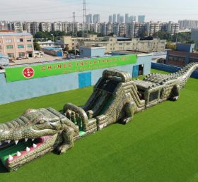T7-4533 Полоса препятствий в надувной тематике крокодила