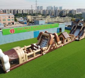 T7-4536 Полоса препятствий на тему собак надувная