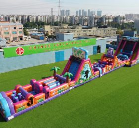 T7-4539 полоса препятствий с надувной тематикой Дора