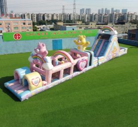 T7-4877 Полоса препятствий надувная в стиле Care Bears