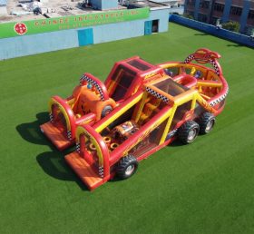 T7-5036 Полоса препятствий надувная в стиле Blaze Monster