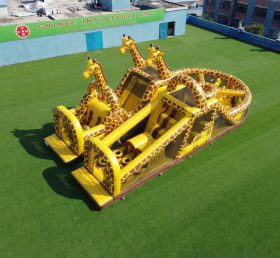 T7-5079 Полоса препятствий надувная в жирафьем стиле