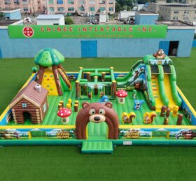 GF3-1436 Надувная игровая площадка с тематикой «Медведи Буни»