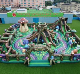 GF3-1476 Тематическая надувная площадка «Волшебный лес»