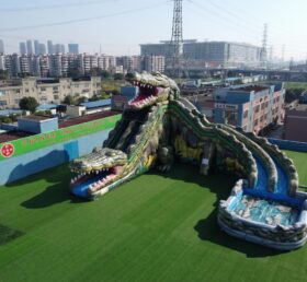 GS2-117 Крокодиловая тема гигантская надувная водная горка
