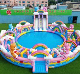 Pool3-860 Водный парк-бассейн с надувной тематикой «Медвежата заботы»