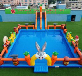 Pool3-881 Надувной аквапарк с тематикой Looney Tunes