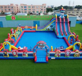 Pool3-892 Надувной водный парк в стиле Щенячьего патруля
