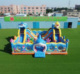 T2-7103 Надувной батут в стиле Baby Shark