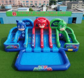 T8-6193 Водная горка надувная в стиле PJ Masks