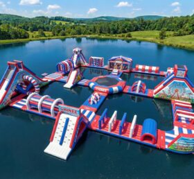 S784 Водный парк с надувной горкой в стиле колеса обозрения
