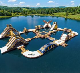 S853 Водный парк с надувными горками в стиле орла
