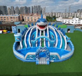 Бассейн Pool3-606B Надувной водный парк «Акулий всплеск»