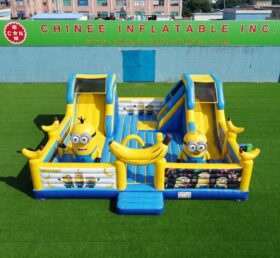 T2-8982 Надувной игровой комплекс Миньоны с двойными горками