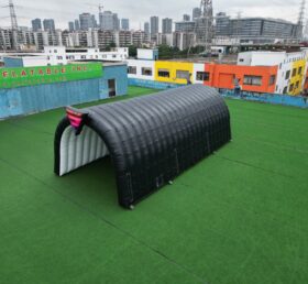 Tent1-424C Черный надувной туннельный тент-сарай