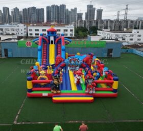 T6-8599 Наp Patrol надувной Funcity полоса препятствий горка-комбо
